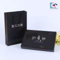 China manufacturers custom black elegant design Clothing Packaging paper Box